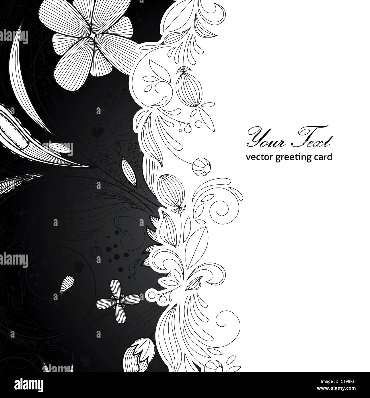 vector abstract floral background Stock Photo - Alamy