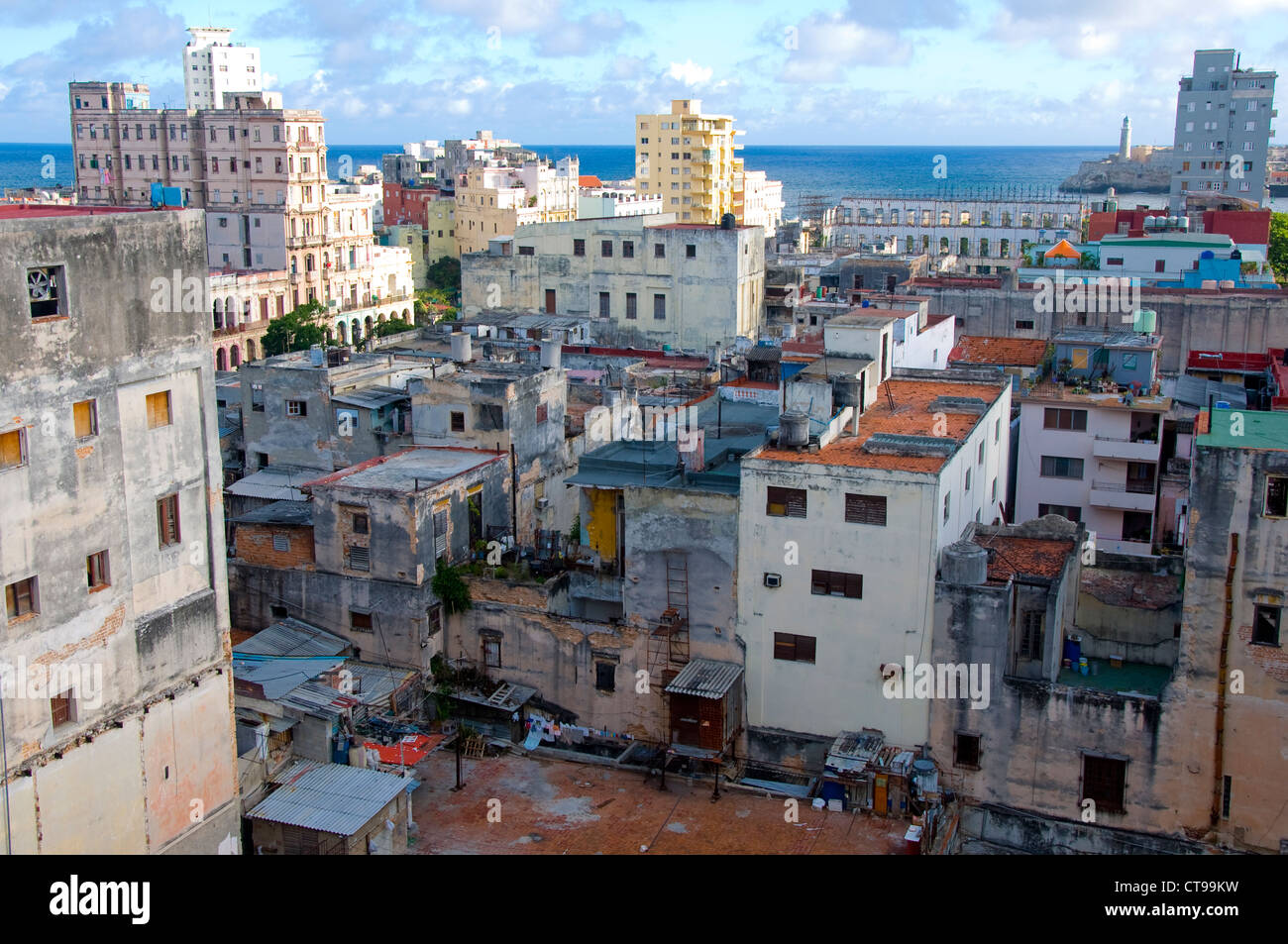 Run down buildings, La Havana, Cuba Stock Photo