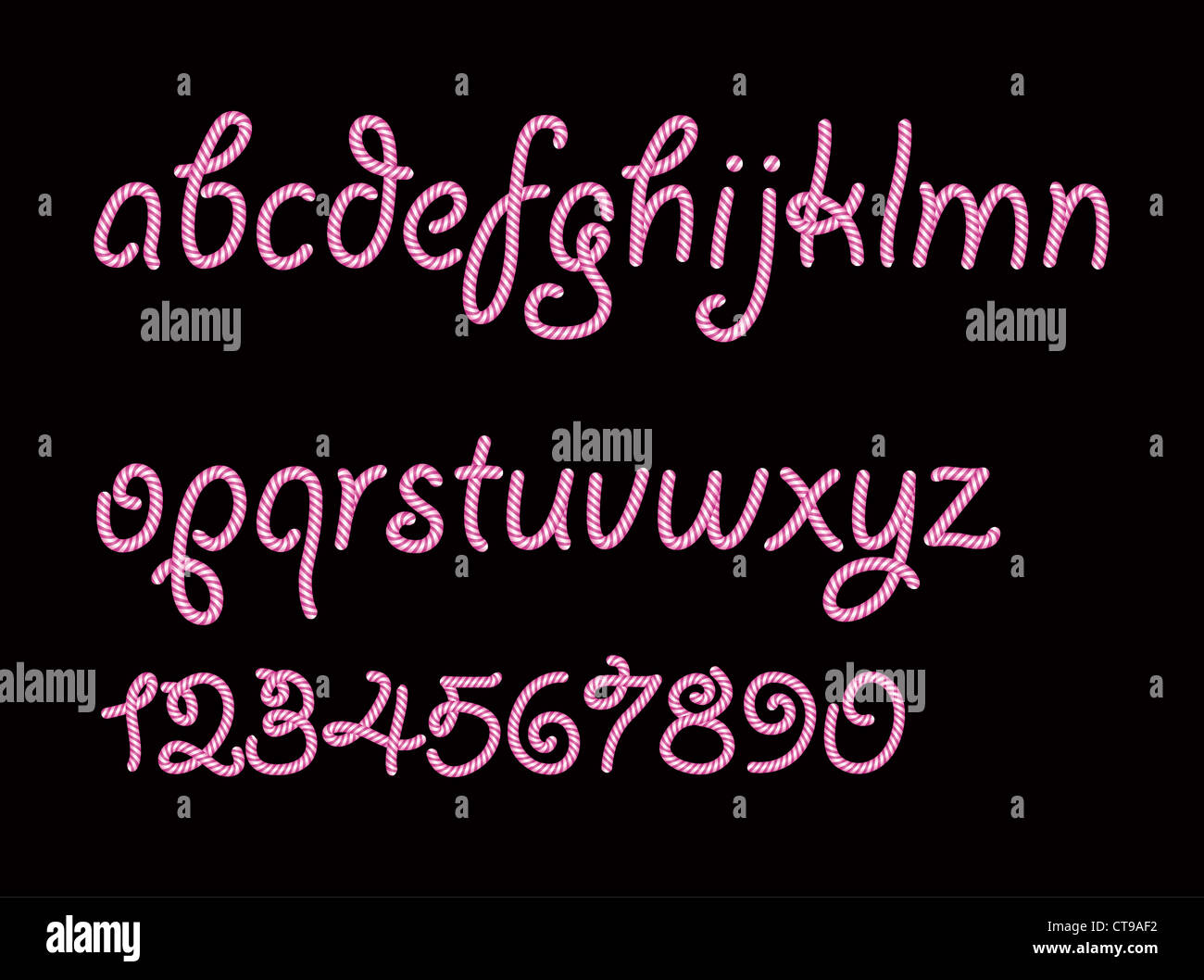 vector abstract candy font Stock Photo Alamy