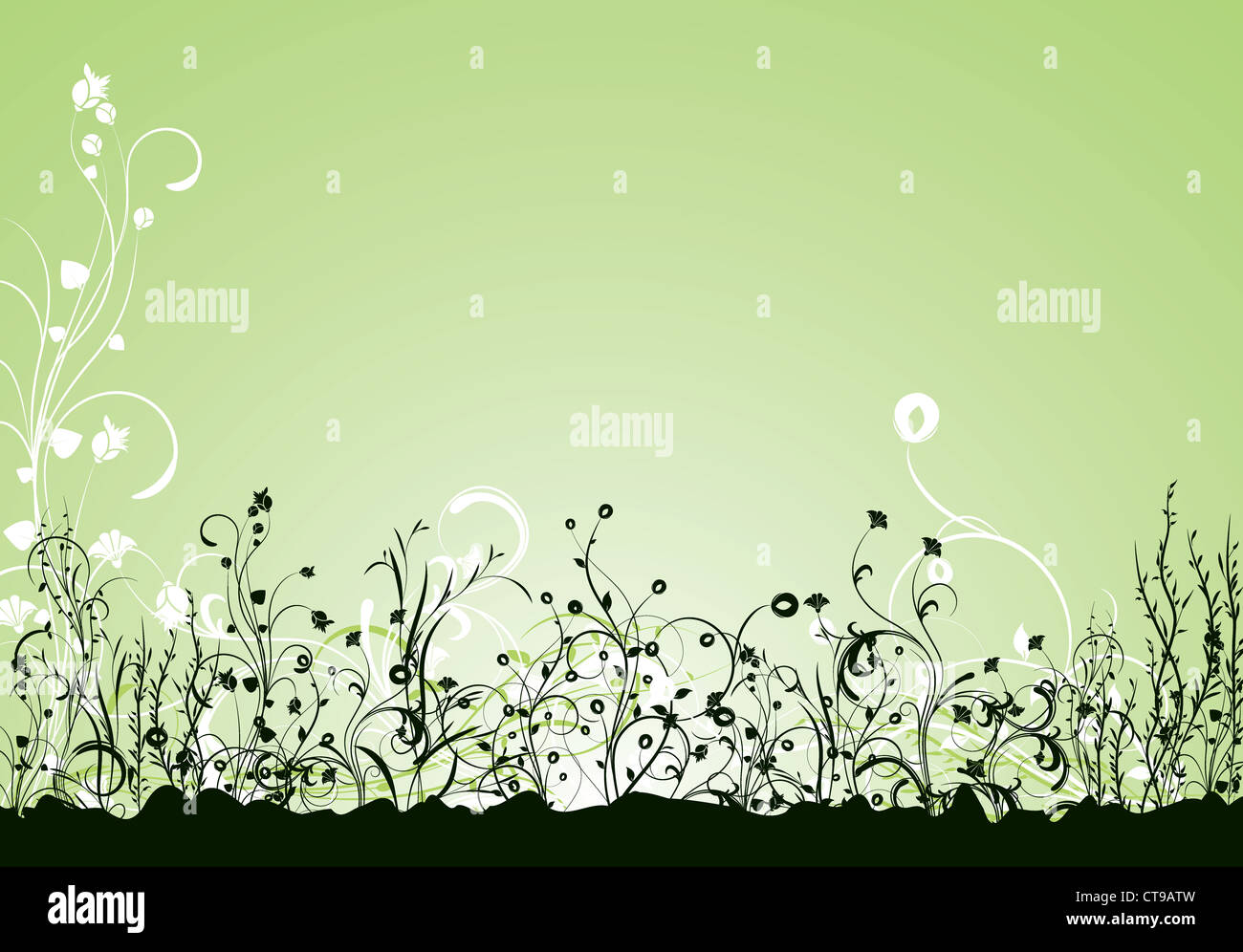 abstract illustration of a background with floral Stock Photo - Alamy
