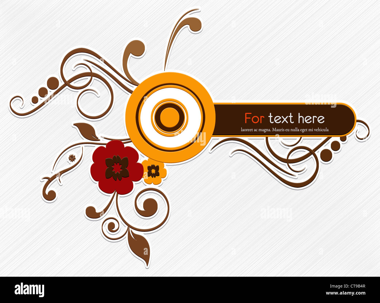 vector abstract floral frame Stock Photo - Alamy