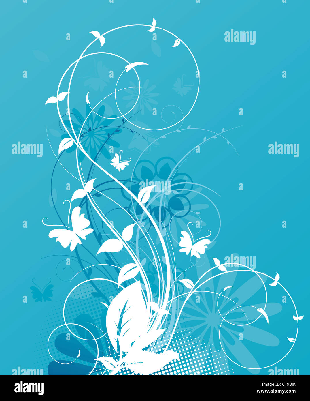 vector spring floral background Stock Photo - Alamy