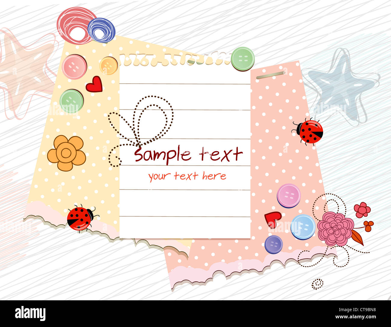 colorful frame vector illustration Stock Photo - Alamy