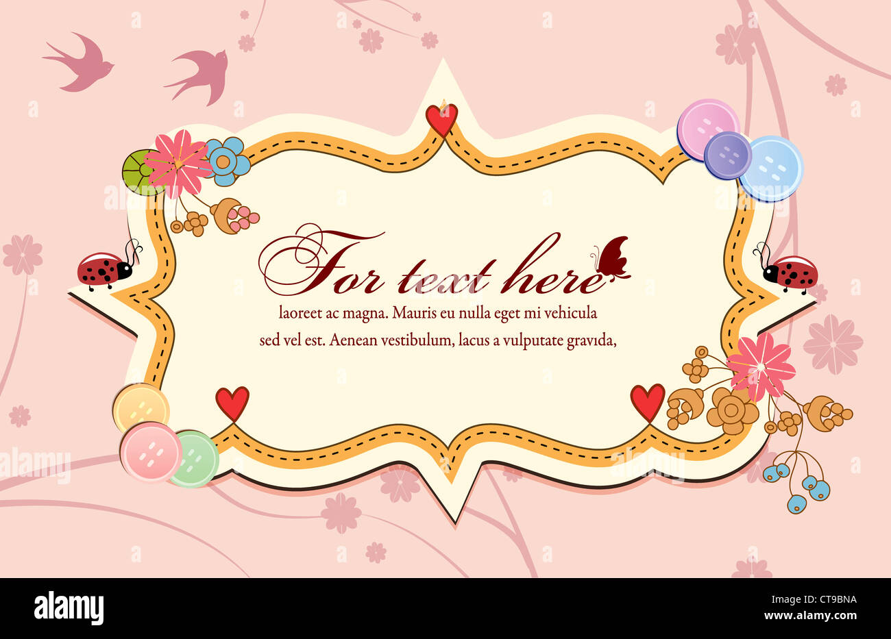 colorful frame vector illustration Stock Photo - Alamy