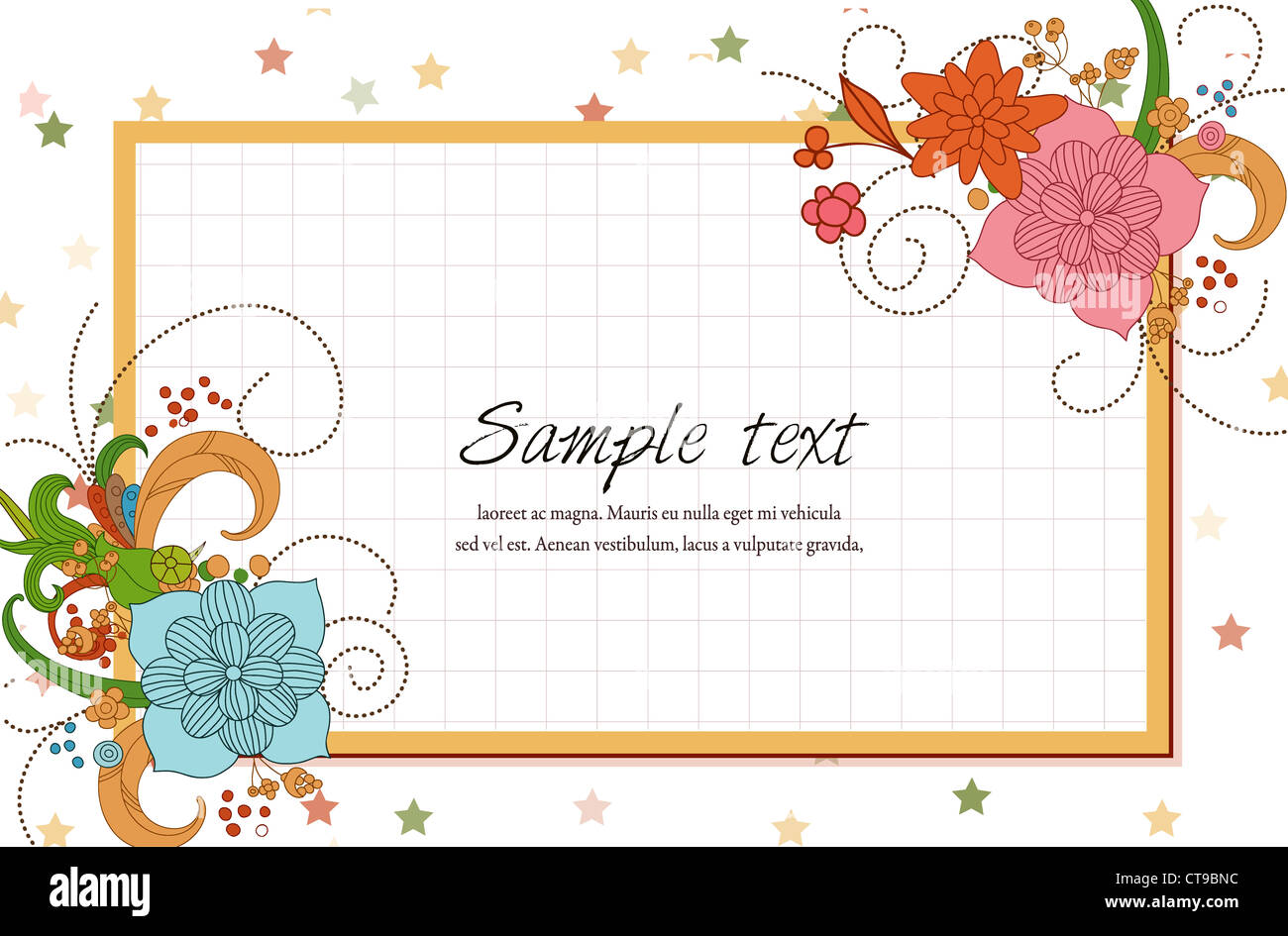 colorful frame vector illustration Stock Photo - Alamy