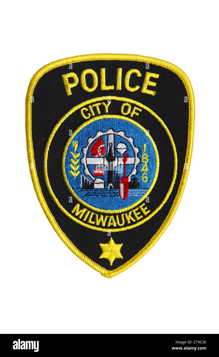 Patch of the City of Milwaukee Police Department Stock Photo