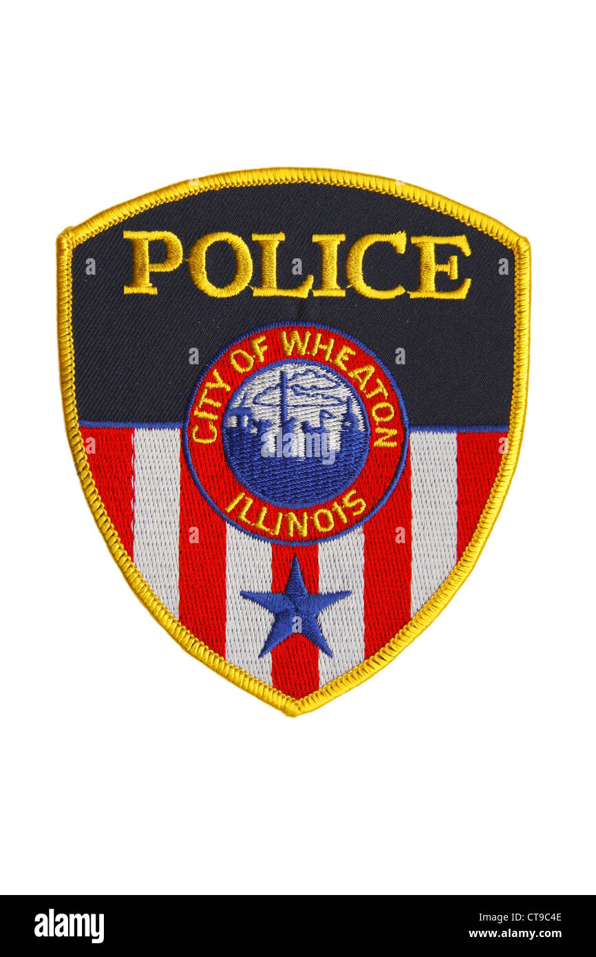 American police patch of the City of Wheaton Police Department Illinois