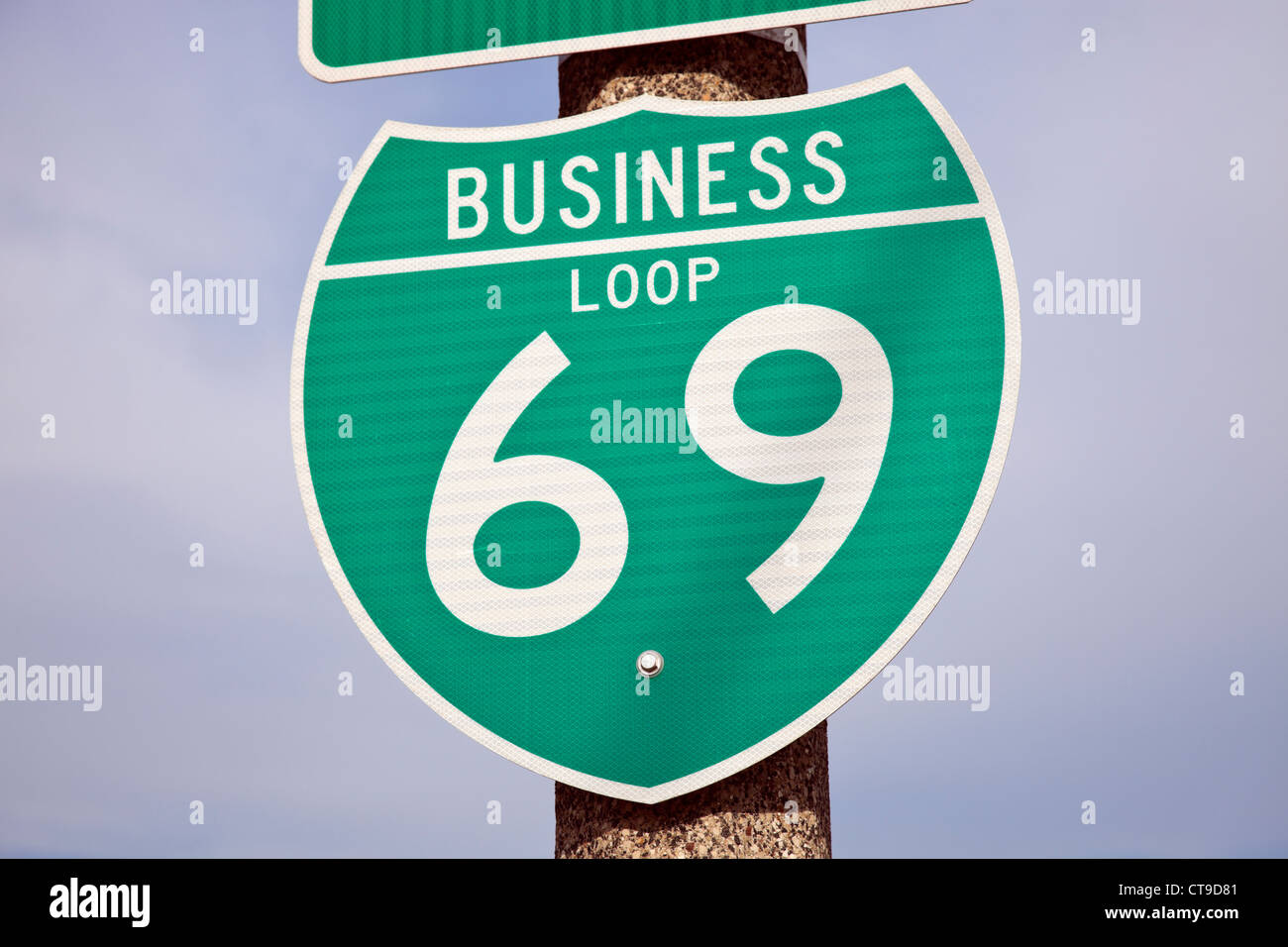 69 Highway sign Stock Photo