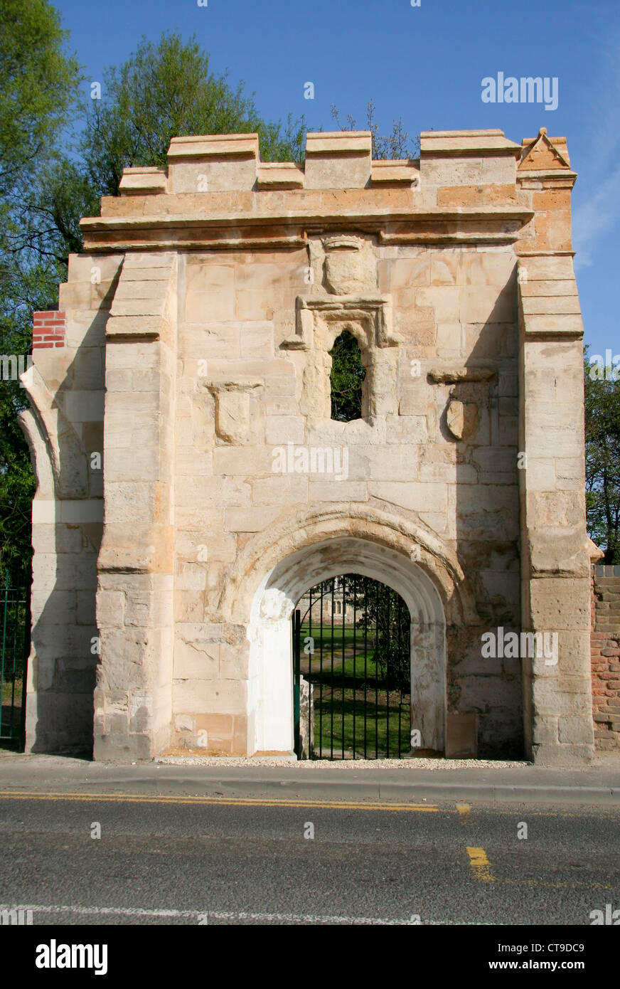 Llanthony Priory gateway Gloucester Gloucestershire England UK Stock