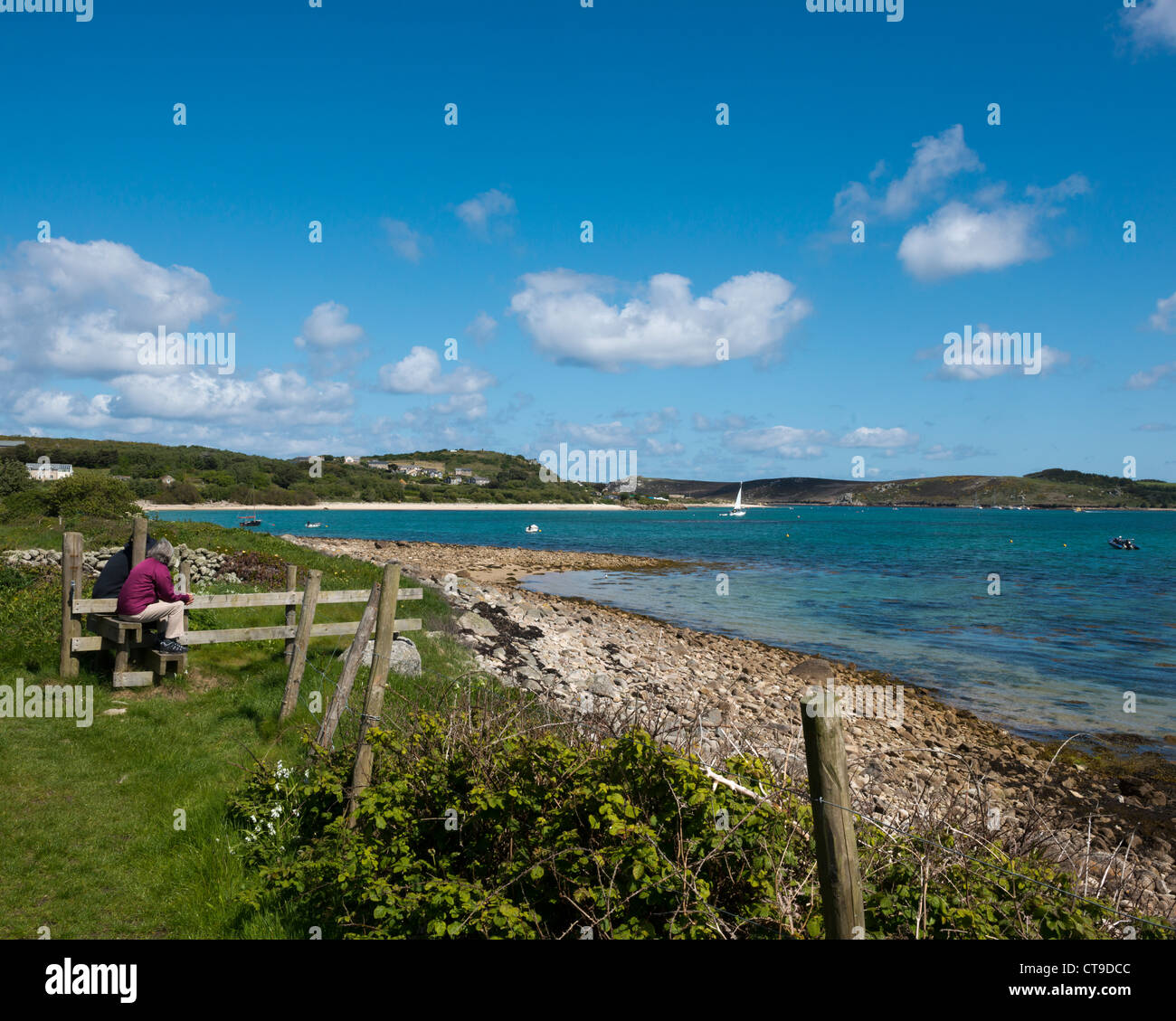 Green Bay, Bryher, Isles of Scilly, United Kingdom Stock Photo