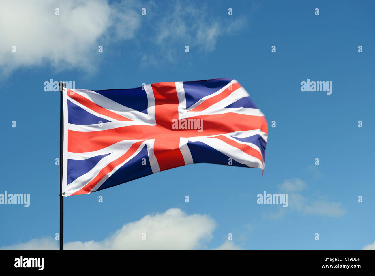 UK Union Jack Flag Stock Photo