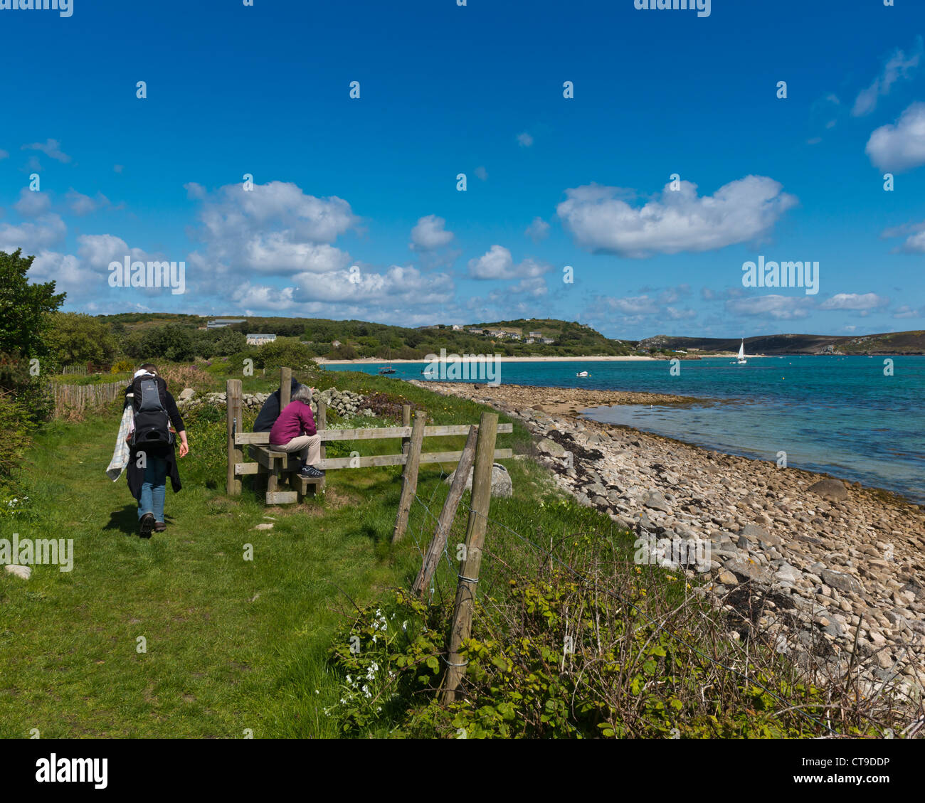 Green Bay, Bryher, Isles of Scilly, United Kingdom Stock Photo