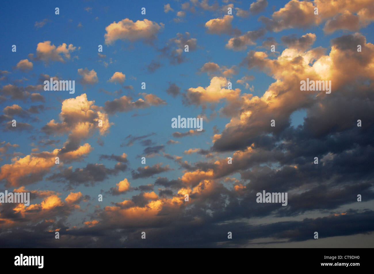 blue sky with clouds Stock Photo