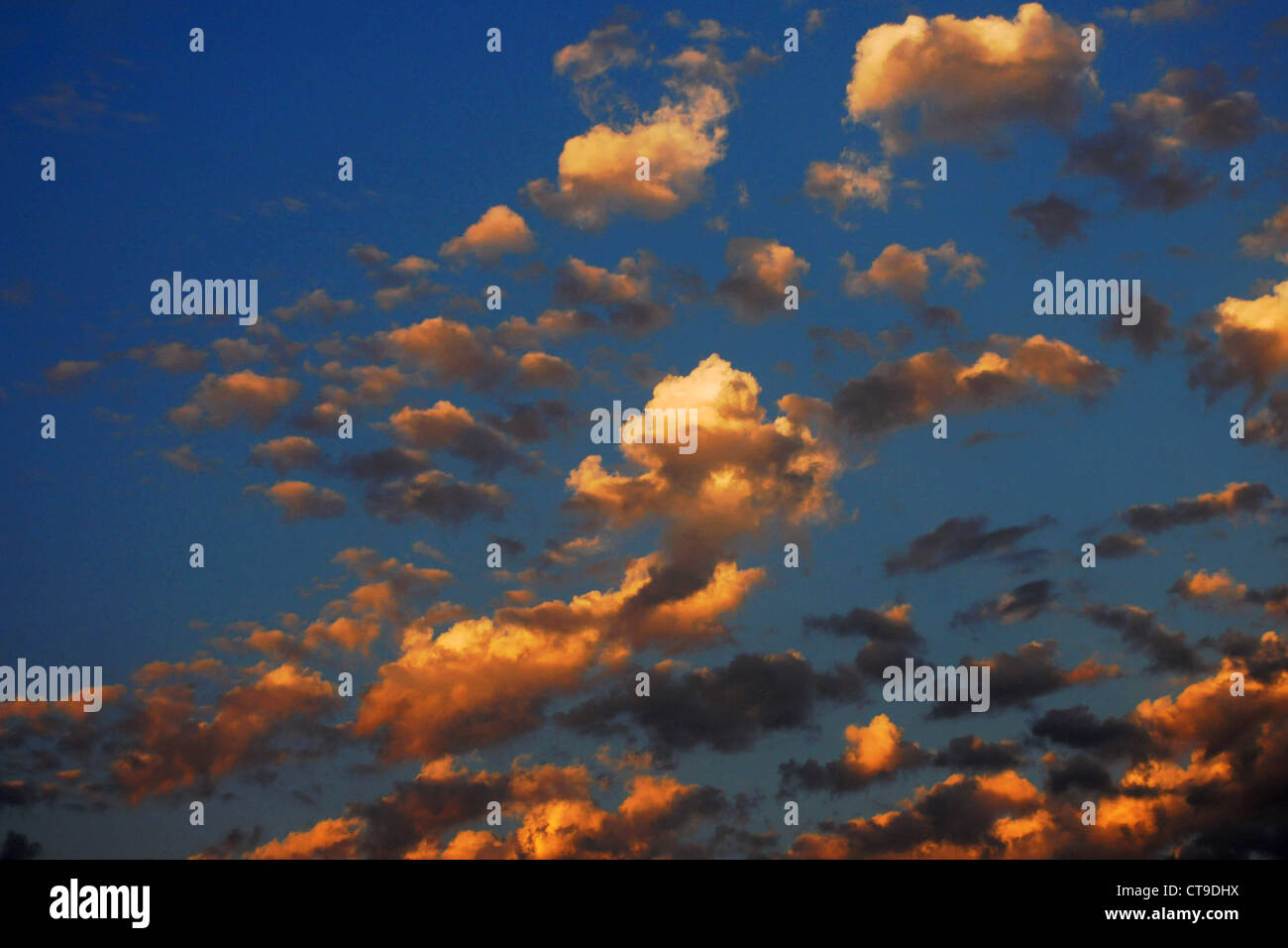 blue sky with clouds Stock Photo