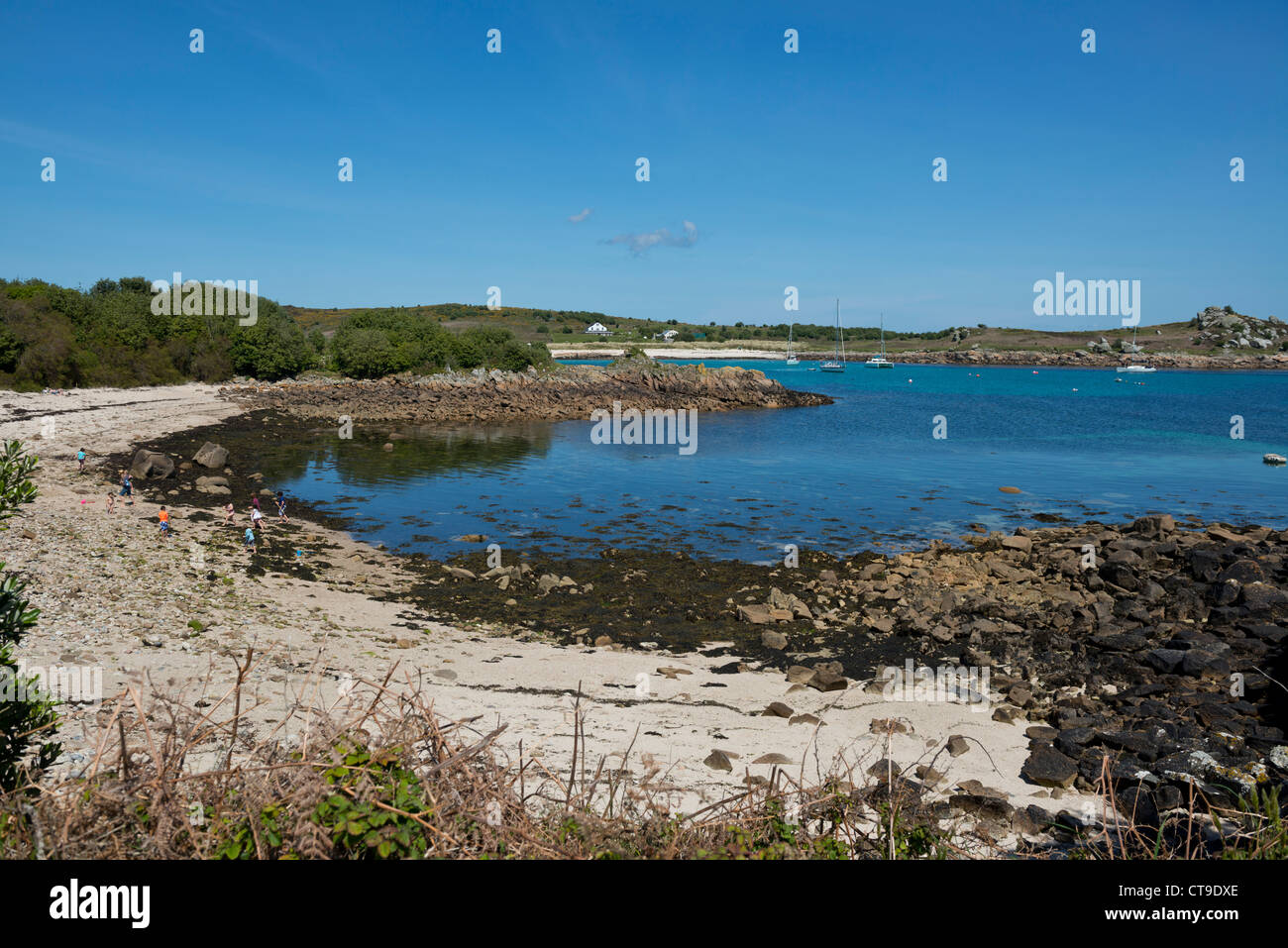 Cove Vean. St Agnes, Isles of Scilly, Cornwall Stock Photo Alamy