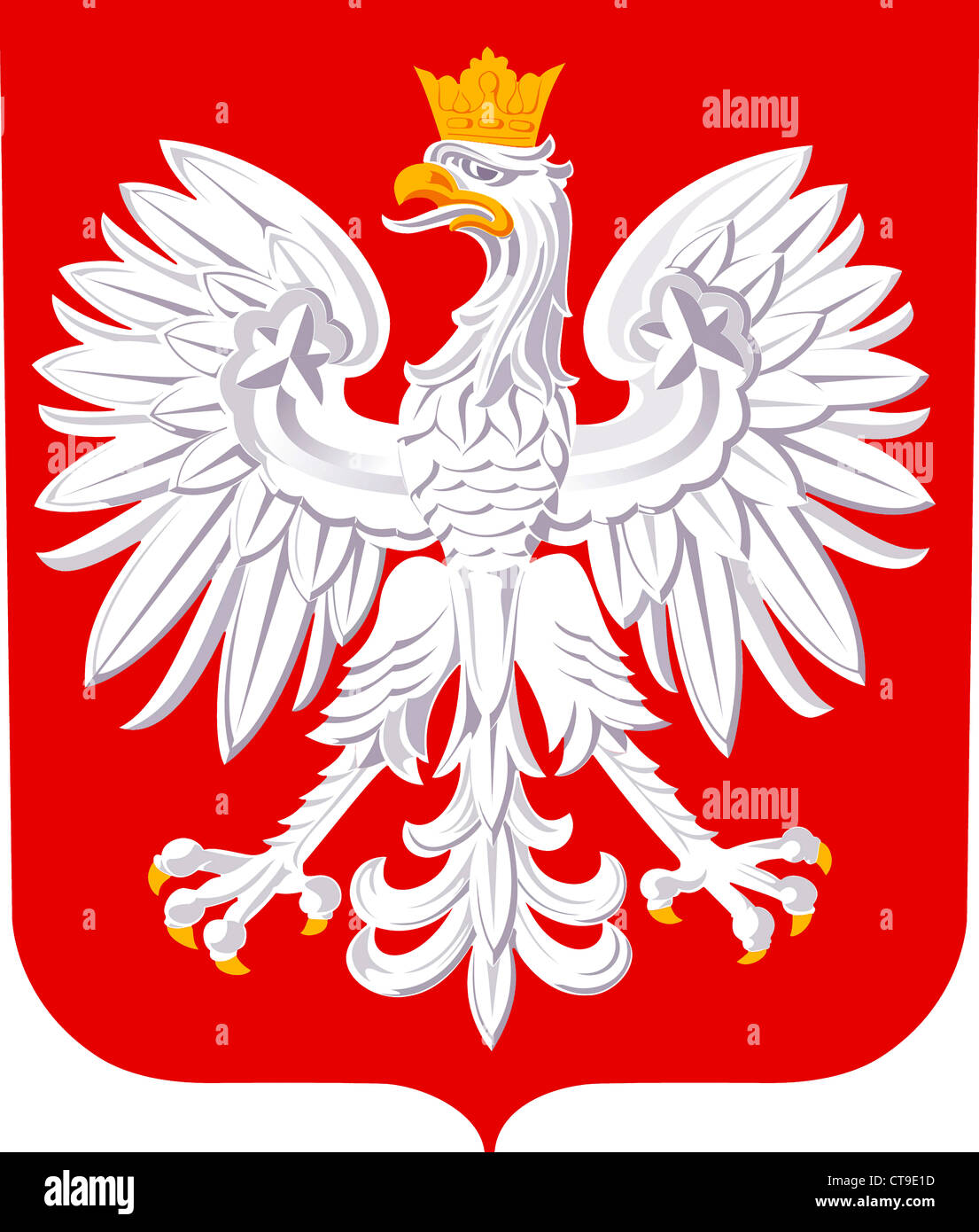 National coat of arms of the Republic of Poland Stock Photo - Alamy