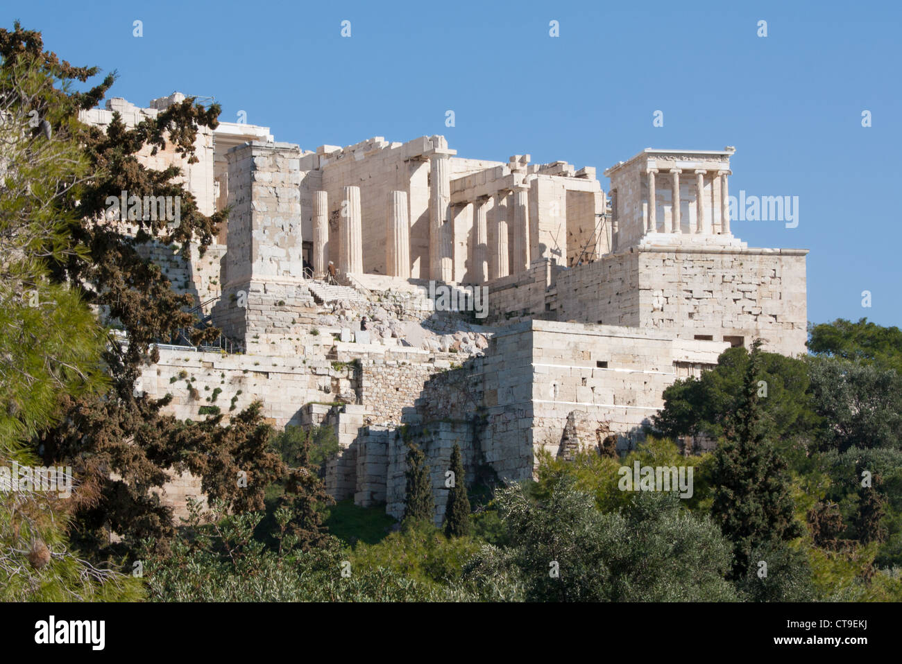Ancient ruins on the Acropolis of Athens, Greece Stock Photo - Alamy