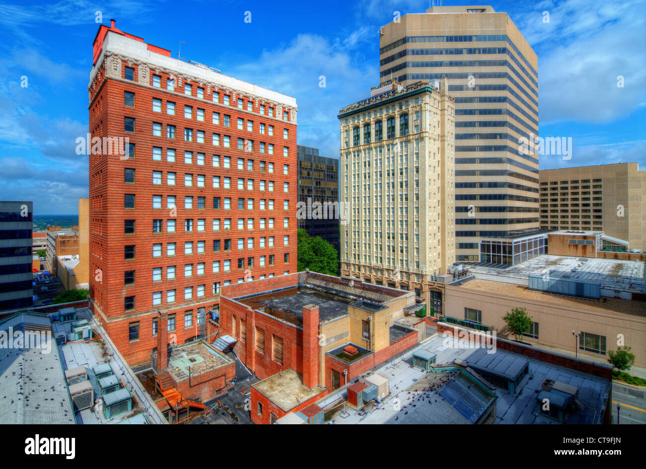 Buildings in Downtown Columbia, South Carolina, USA. Stock Photo