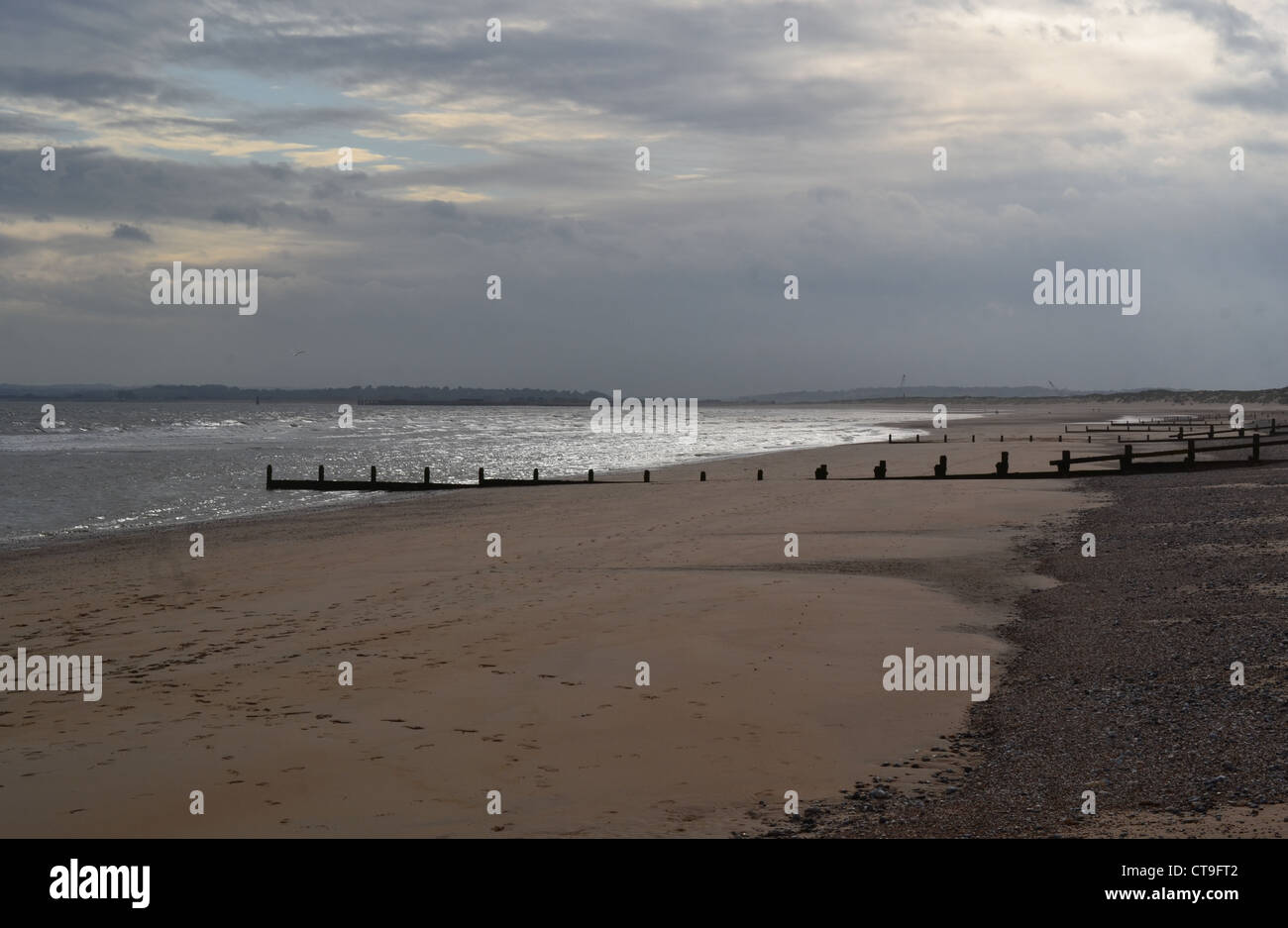 On the Beach at  Camber Sands Stock Photo