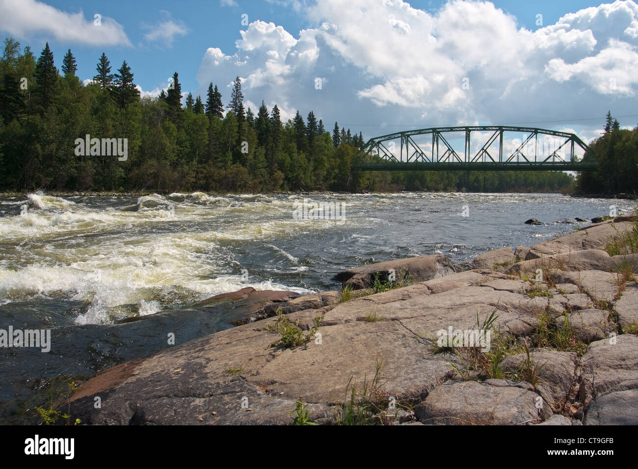 The bridge at Otter Rapids on the Churchill River in Northern