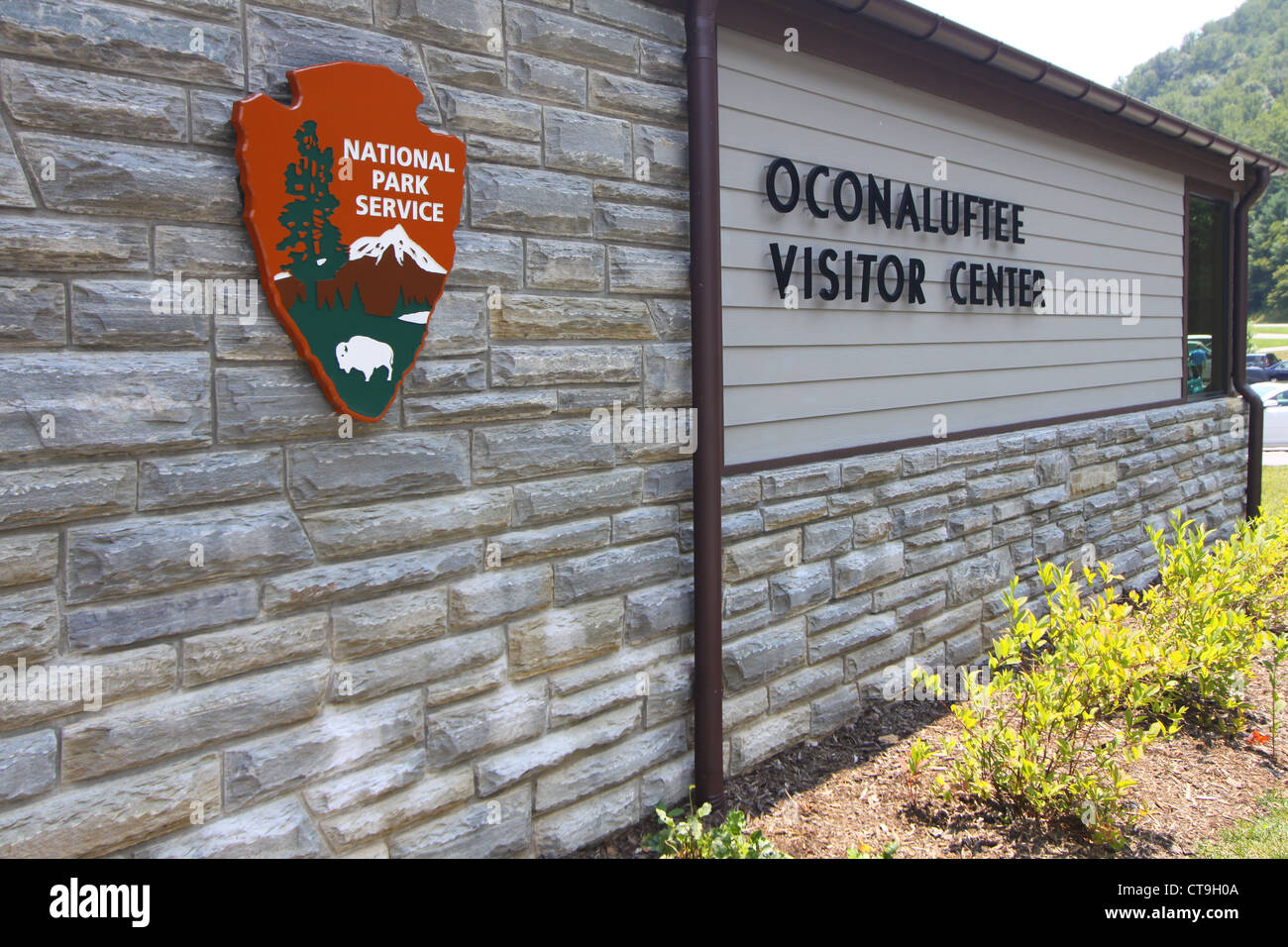 Great smoky mountains national park visitor center hi res stock