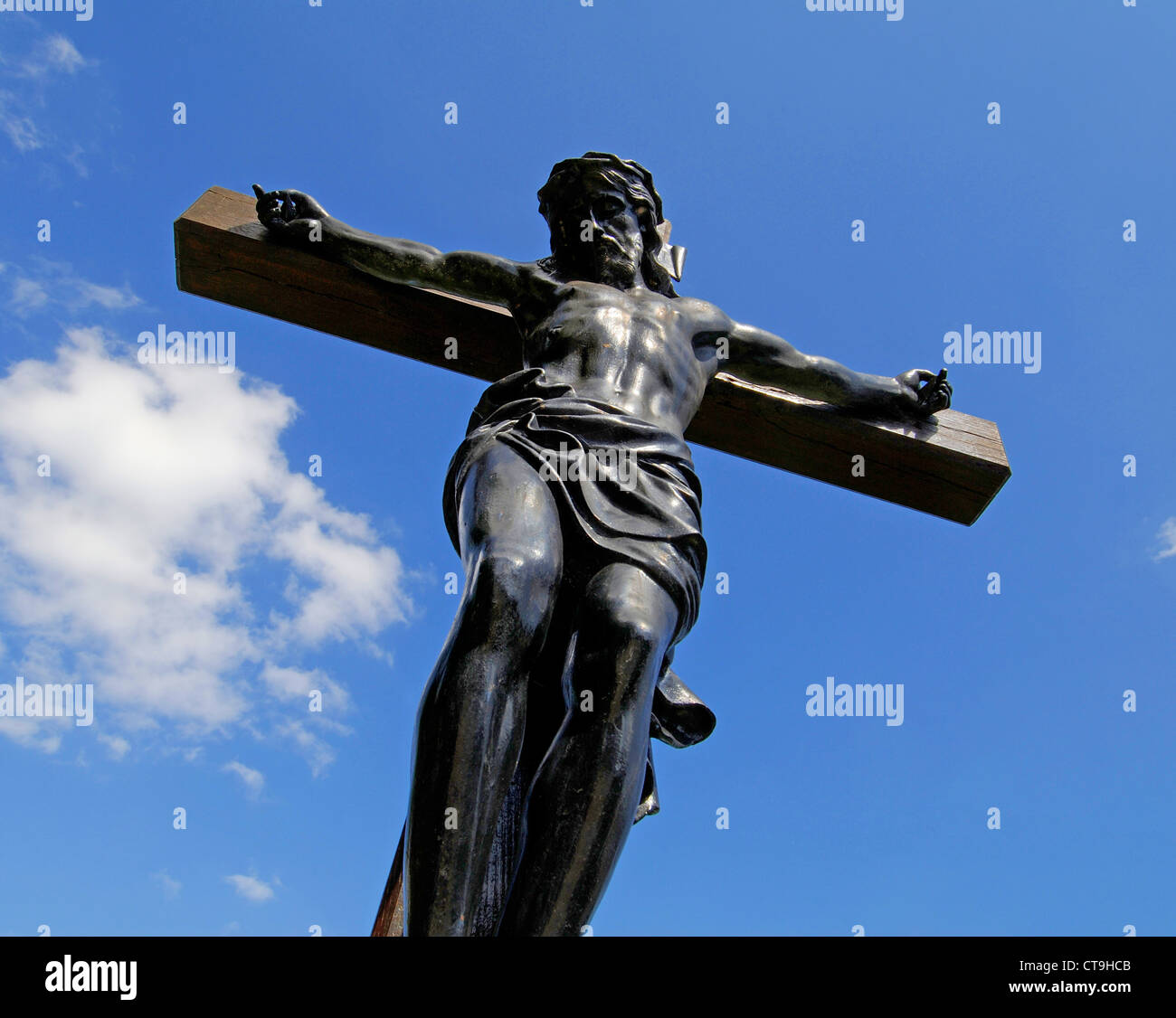 Jesus Christ on Cross - France Stock Photo