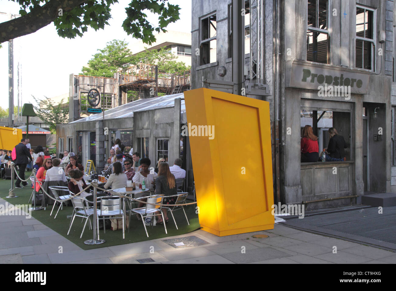 Propstore National Theatre cafe bar South Bank London Stock Photo Alamy