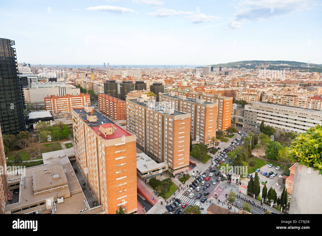 Barcelona cityscape skyline hi-res stock photography and images - Alamy