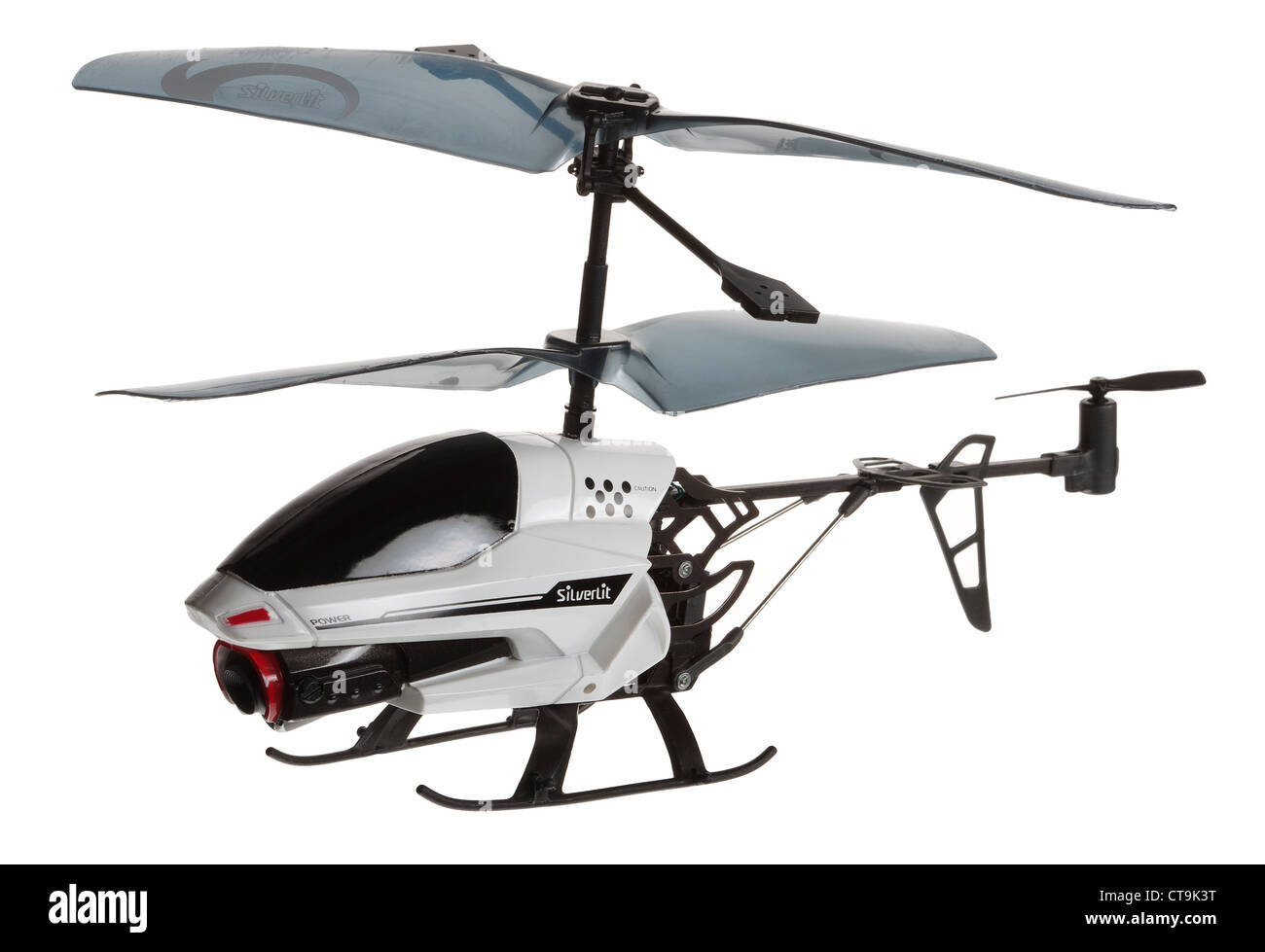 Toy electric helicopter with an enclosed video camera Stock Photo - Alamy