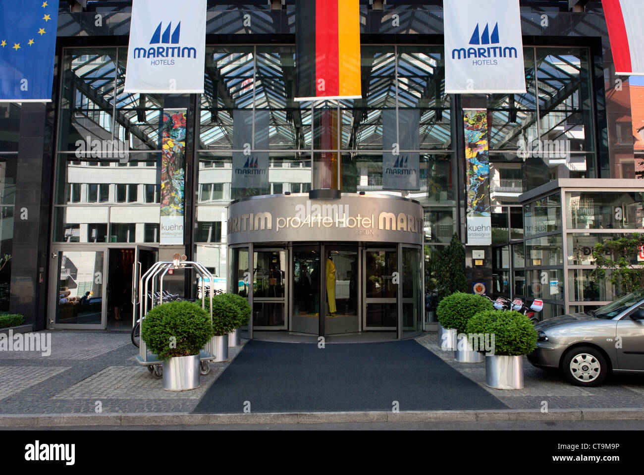 Berlin, the entrance of the hotel The Mandala Stock Photo - Alamy