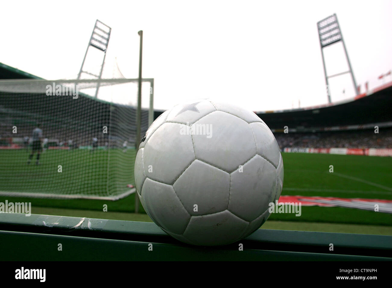 Football at the Weser Stadium, Bremen Stock Photo