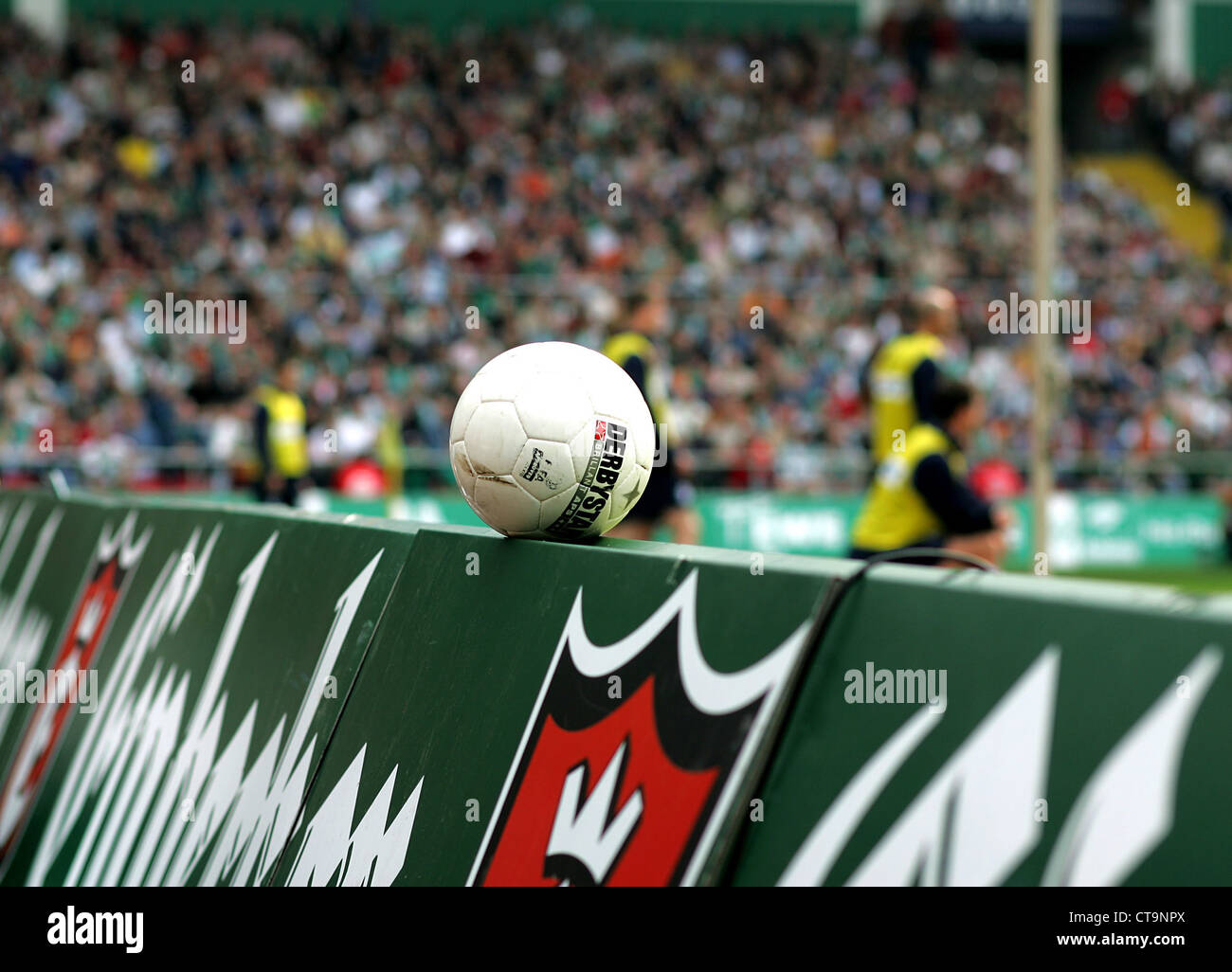 Football at the Weser Stadium, Bremen Stock Photo