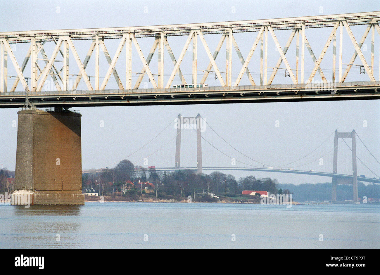 Little Belt Bridge, Funen, Denmark Stock Photo