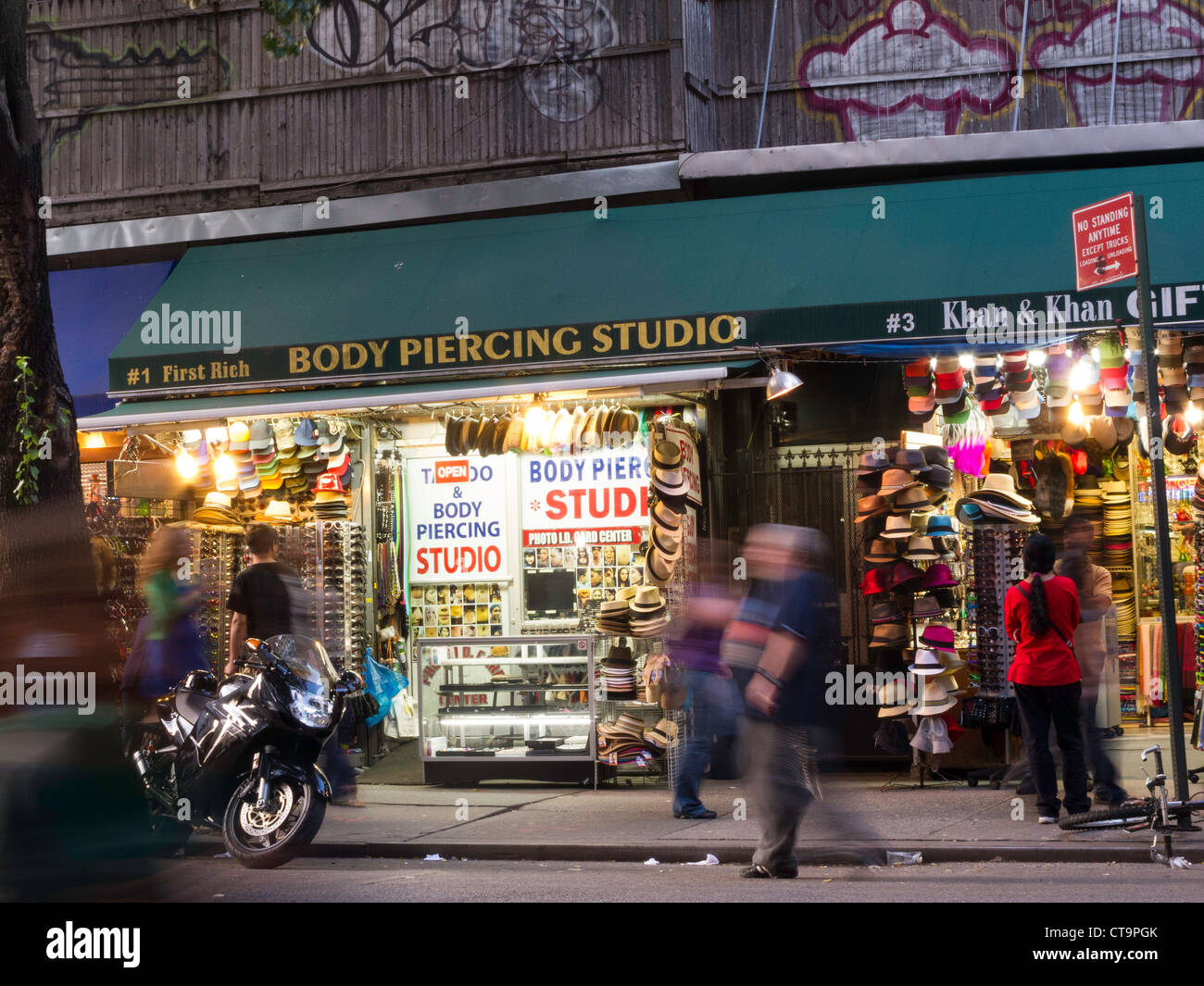 Street Scene, St Mark's Place, NYC Stock Photo