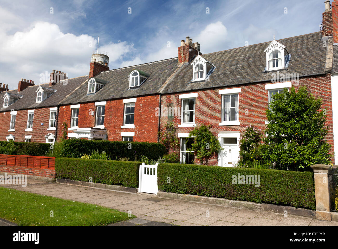 Bath Terrace, with former bath house towards the left, Blyth ...