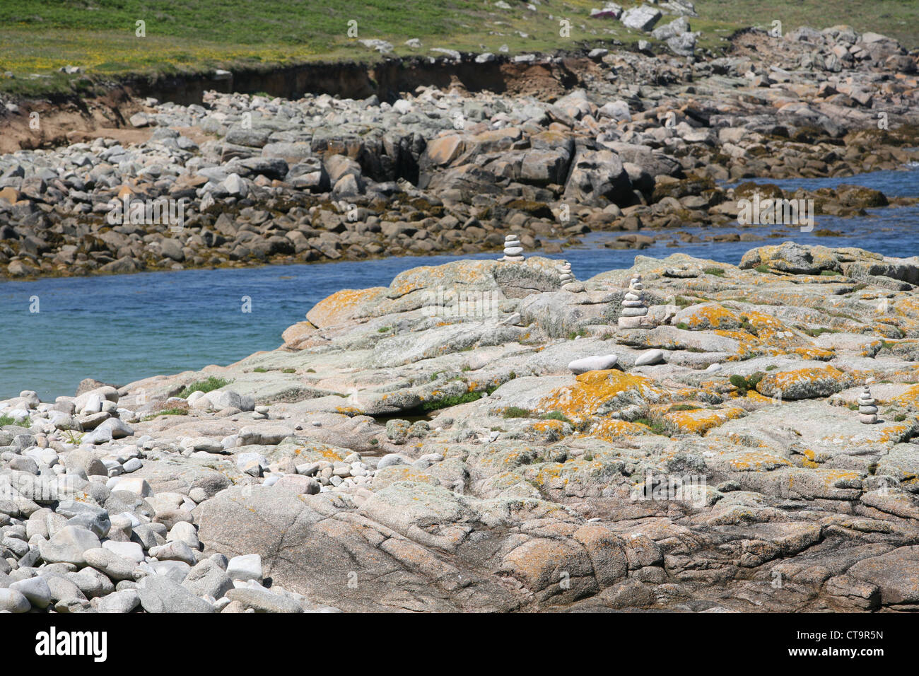 Coast near Hell bay hotel Southward, Bryher Scilly Isles Isles of