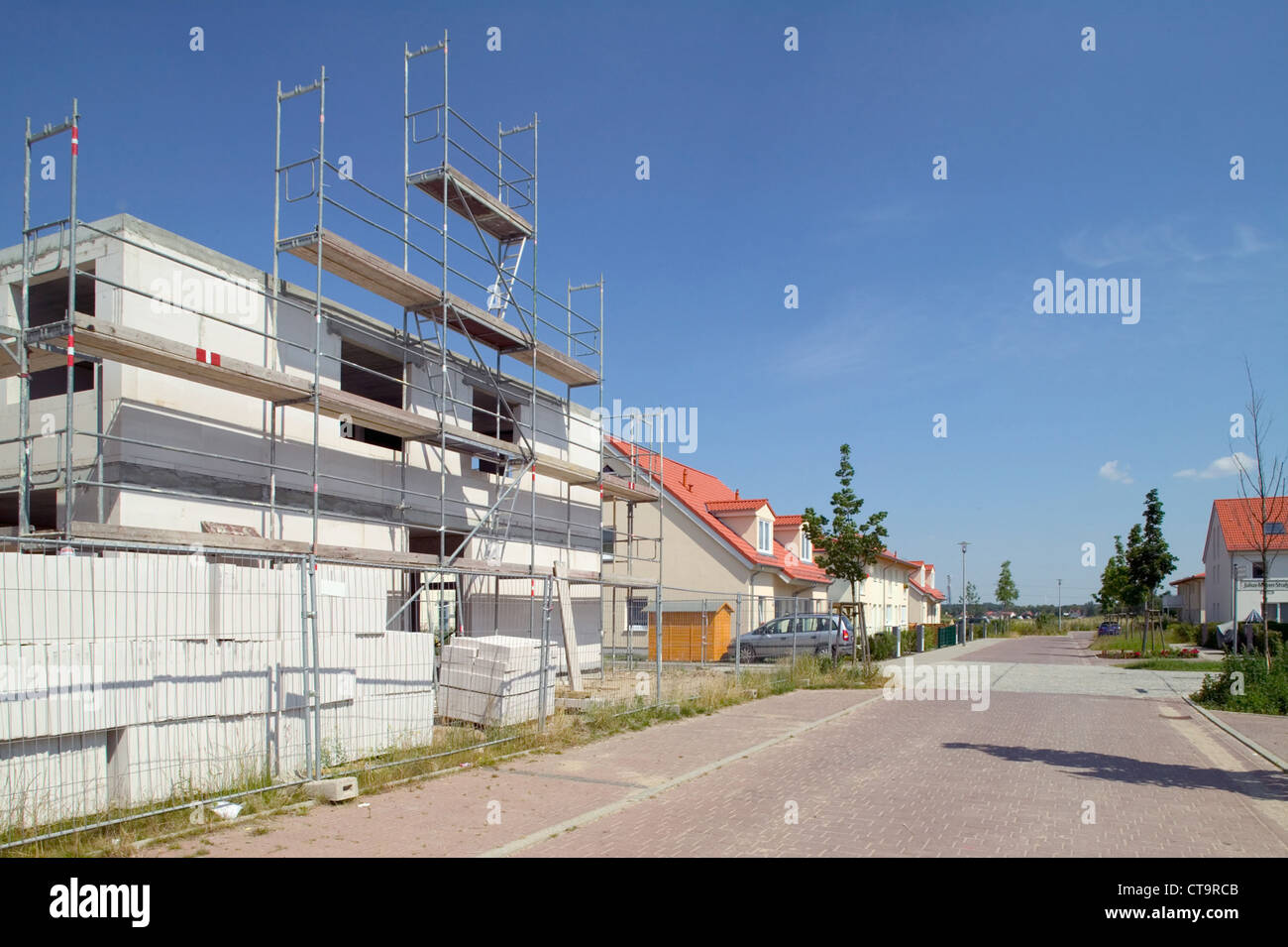 Berlin, site Falkenwiese suburbs Stock Photo