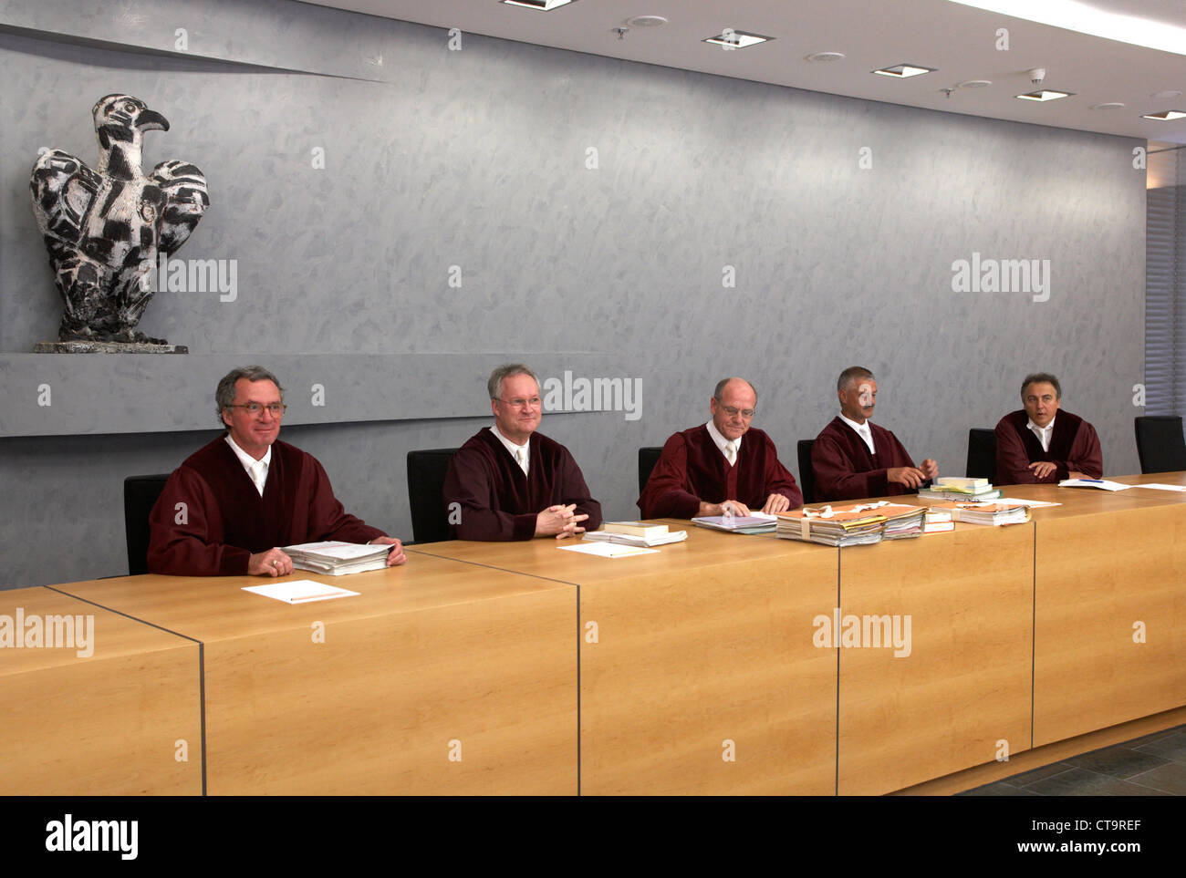 Karlsruhe - Judges of the cartel at the Federal Senate Stock Photo