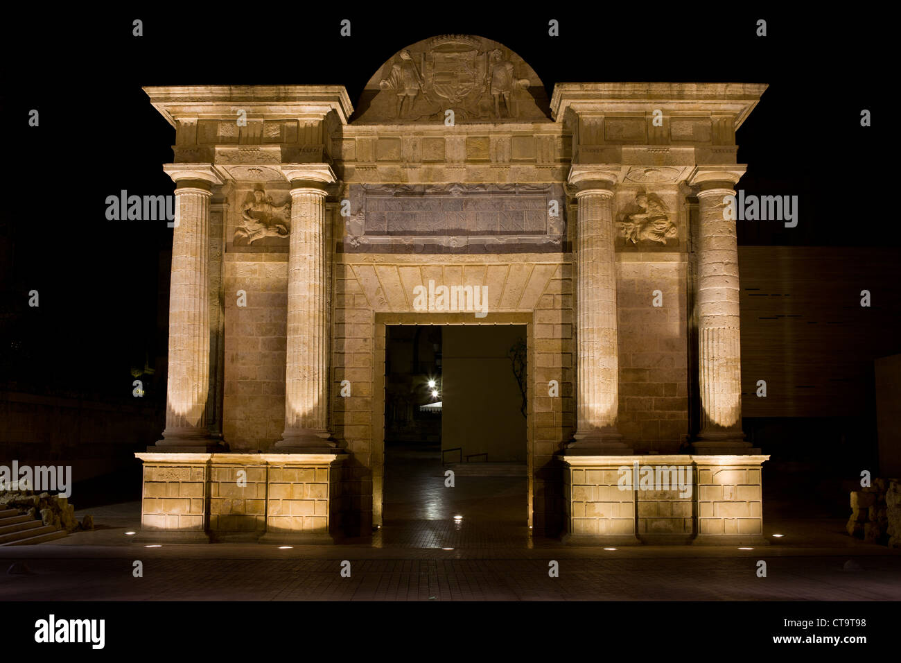 Bridge Gate (Spanish Puerta del Puente) triumphal Renaissance arch