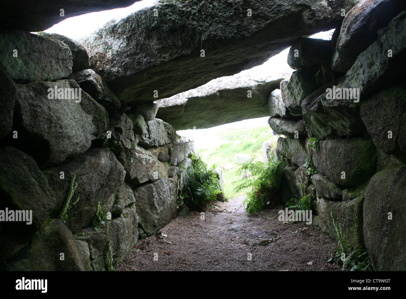 15th C BC Pre-historic chambered tomb at Innisidgen St Mary's Scilly Isles Isles of Scilly Cornwall England UK Great Britain GB Stock Photo