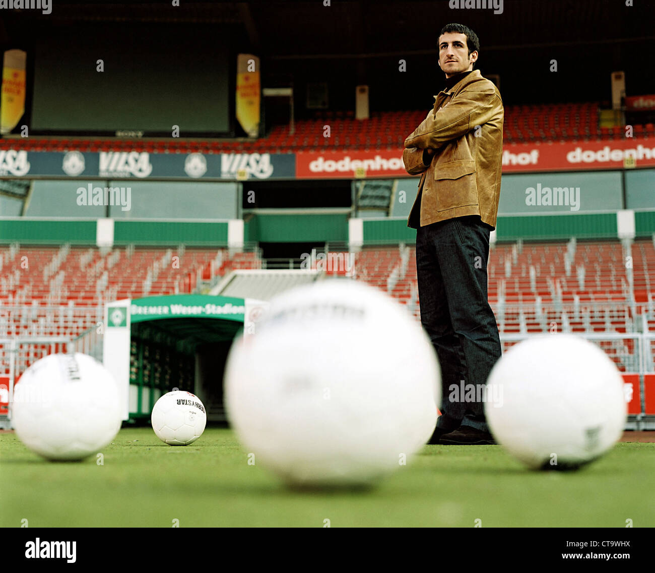 Johan Micoud, French midfielder in soccer Bundesliga Werder Bremen Stock Photo