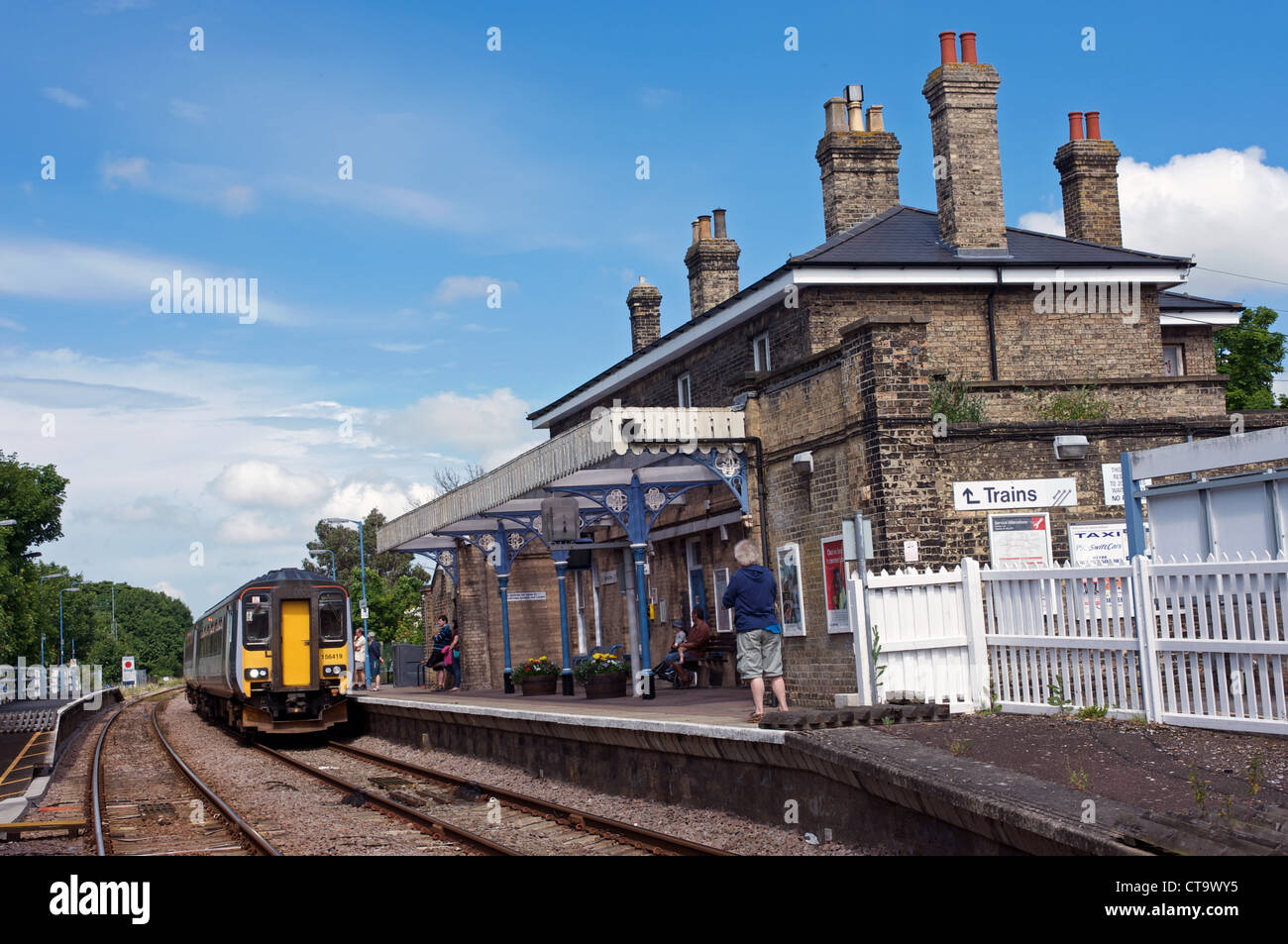 Saxmundham railway station on the 49-mile East Suffolk branch line