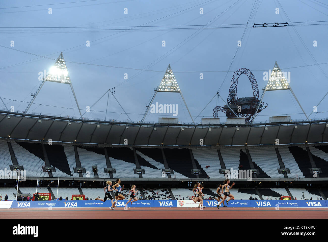 A View of the London 2012 Olympic Stadium Stock Photo