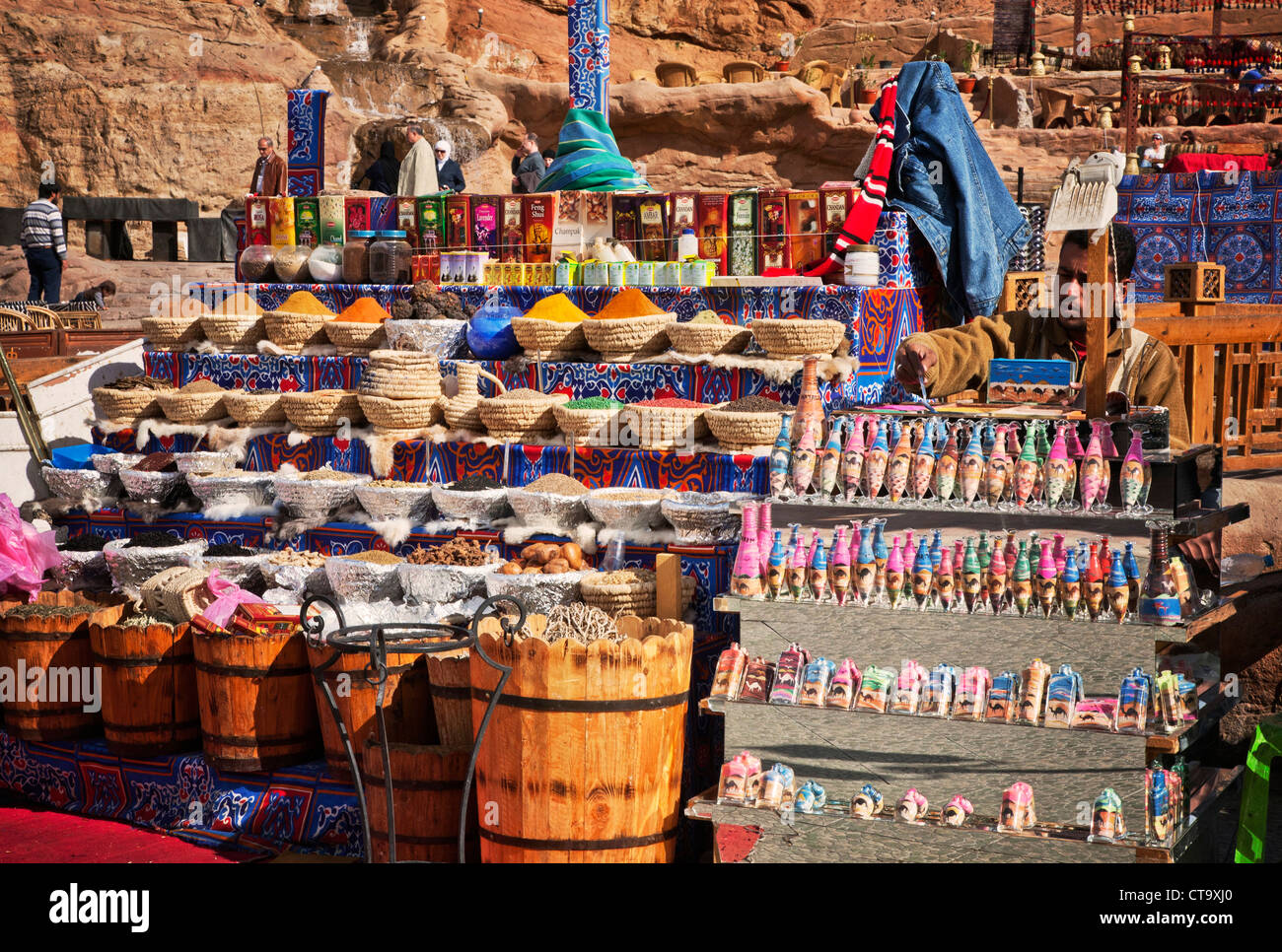 Egypt. Sharm El Sheikh market stall. Stock Photo