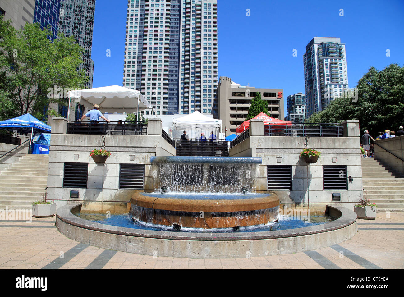 A view of the North York Centre and Mel Lastman Square in Toronto Stock