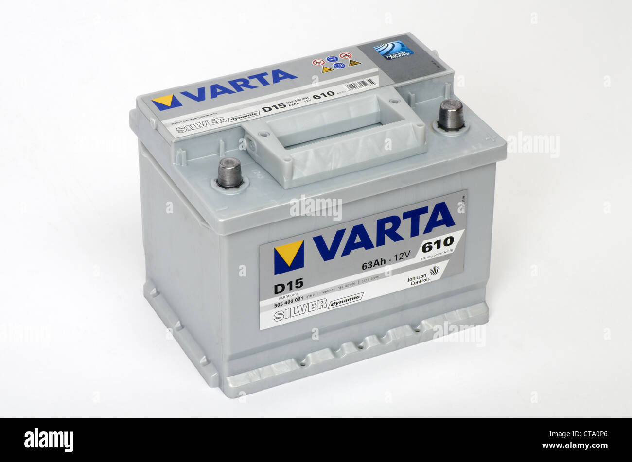 Varta Silver Dynamic D15 Car Battery, 563 400 061 , 12V, 63 Ah, 610 A :  : Automotive