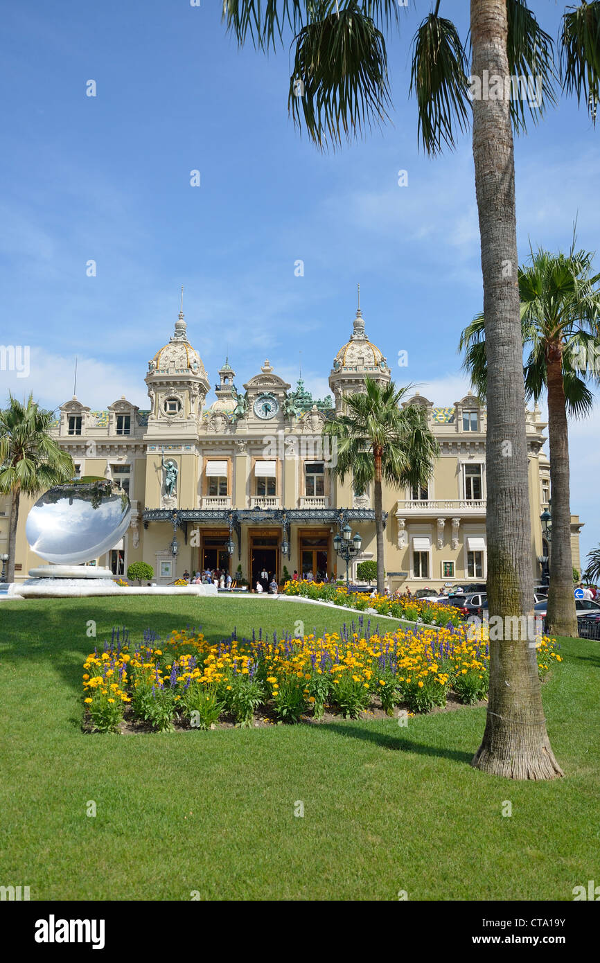The Monte Carlo Casino, Place du Casino, Monte Carlo, Principality of Monaco Stock Photo