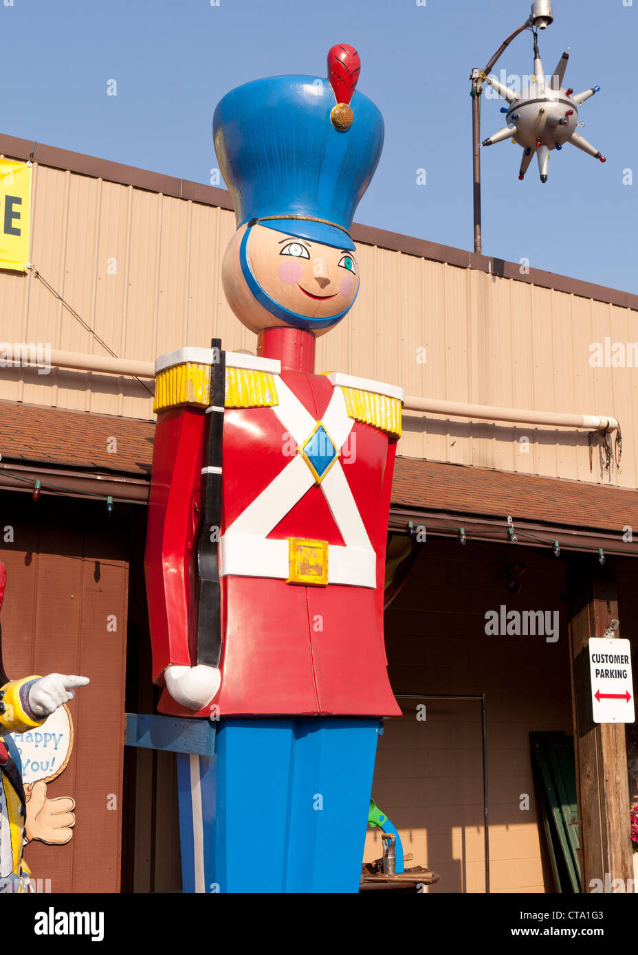 Large statue of Nutcracker toy soldier Stock Photo Alamy