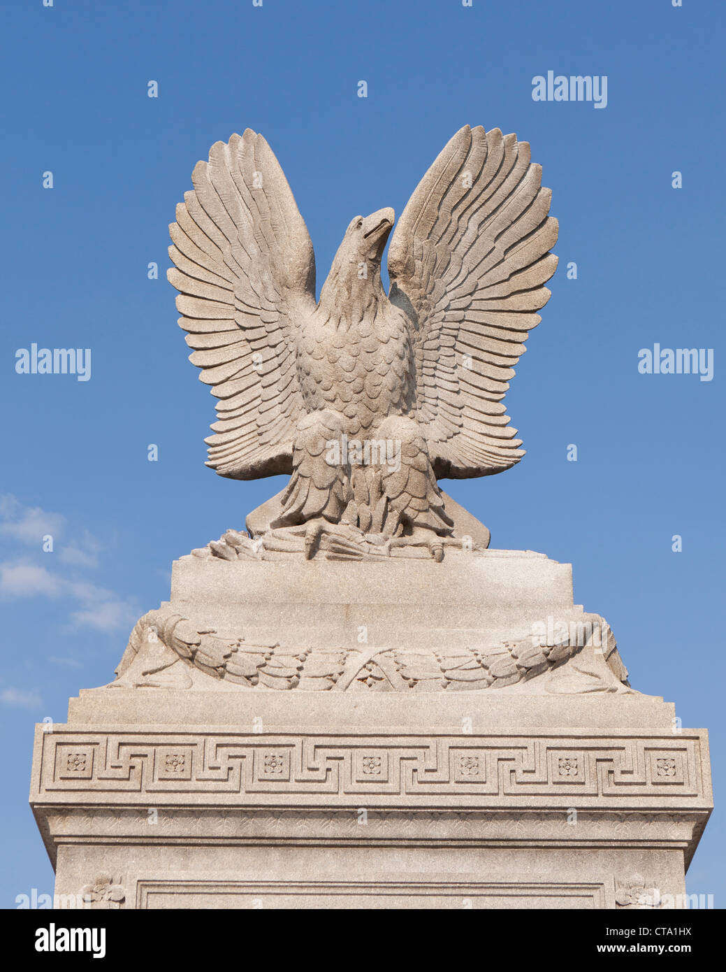 American Bald Eagle statue Stock Photo
