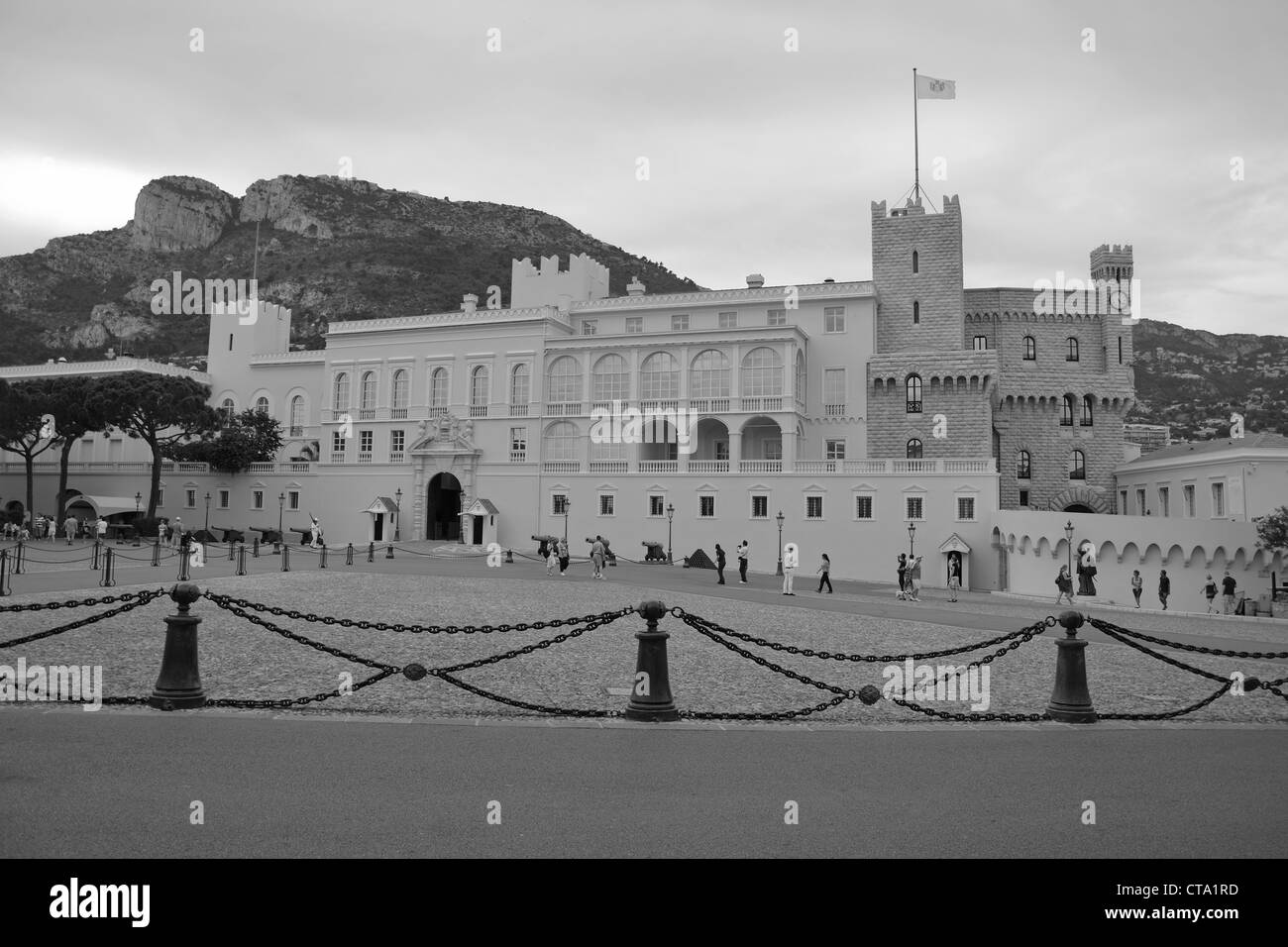 The Prince's Palace of Monaco, Place du Palais, Monaco-Ville, Principality of Monaco Stock Photo